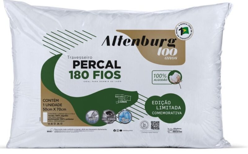 Travesseiro Altenburg Percal 180 fios